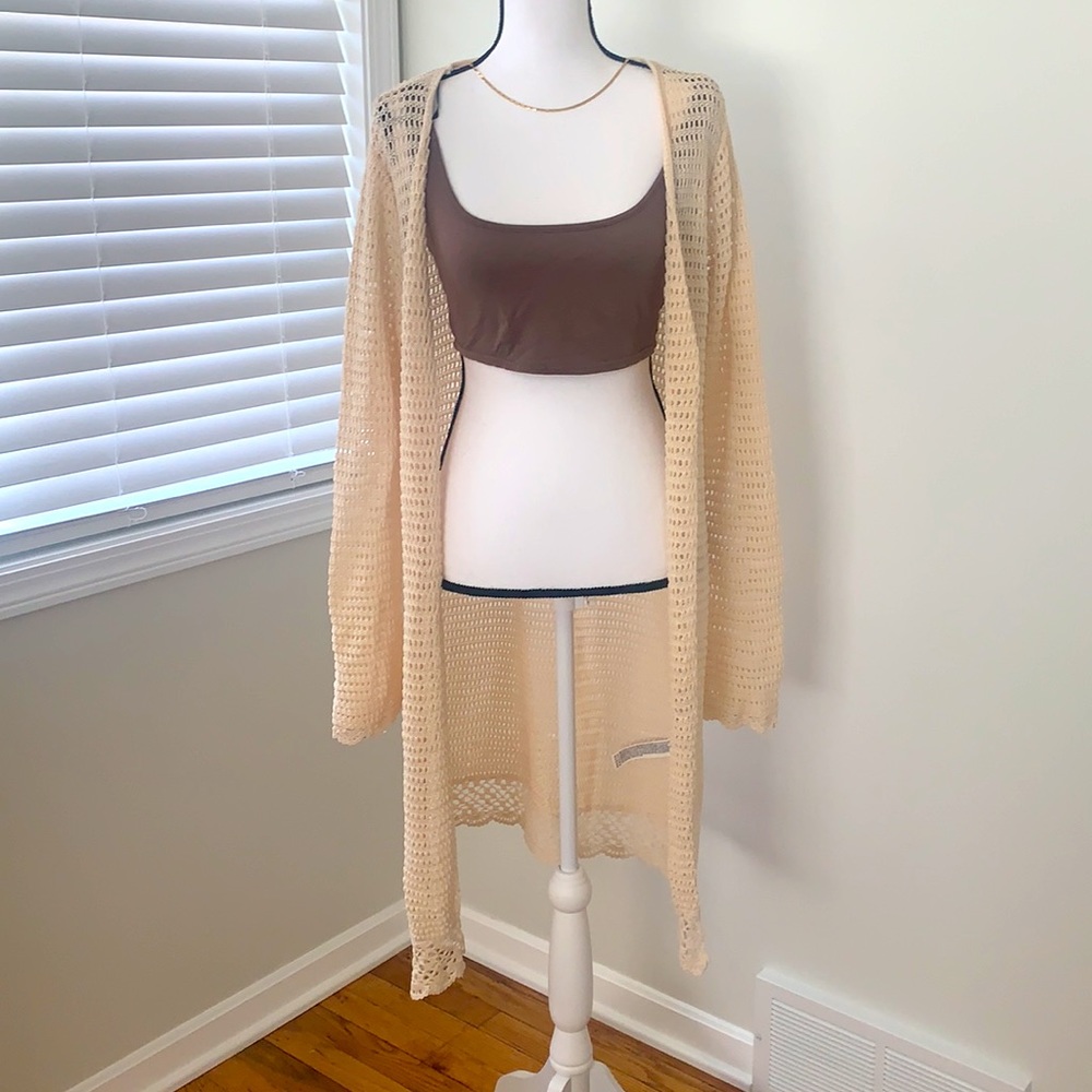 **NWT** Forever 21 Long Crochet cardigan